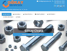 Tablet Screenshot of gokaycivata.com